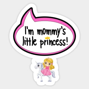 I'm Mommy's Little Princess - Baby Shower Gift Sticker